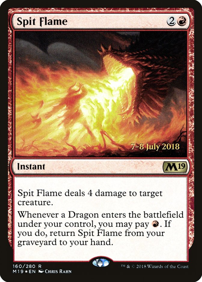 Spit Flame [Core Set 2019 Prerelease Promos] | Tables and Towers