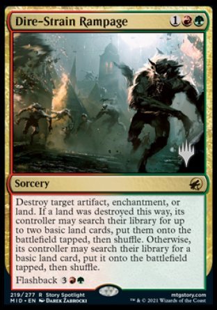 Dire-Strain Rampage (Promo Pack) [Innistrad: Midnight Hunt Promos] | Tables and Towers