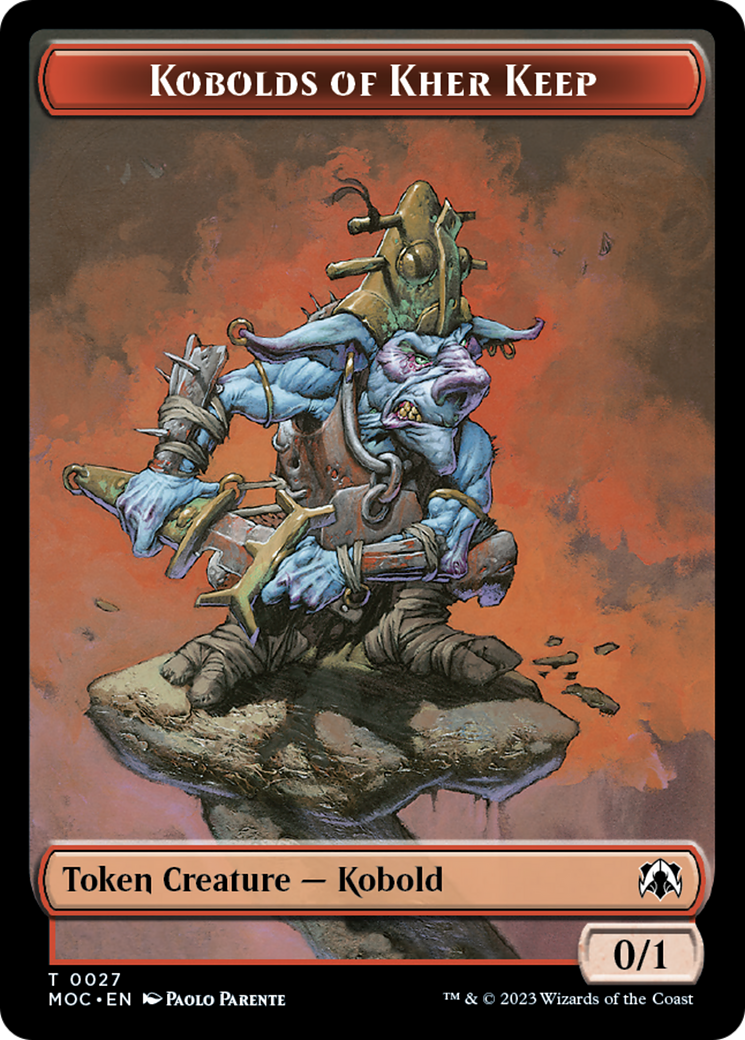 Bird // Kobolds of Kher Keep Double-Sided Token [March of the Machine Commander Tokens] | Tables and Towers