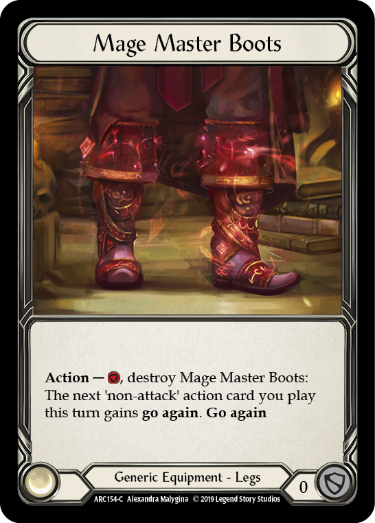 Mage Master Boots [ARC154-C] (Arcane Rising)  1st Edition Cold Foil | Tables and Towers