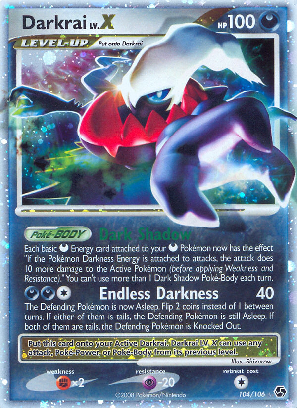 Darkrai LV.X (104/106) [Diamond & Pearl: Great Encounters] | Tables and Towers