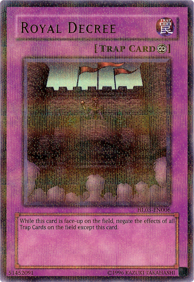 Royal Decree [HL03-EN006] Ultra Rare | Tables and Towers