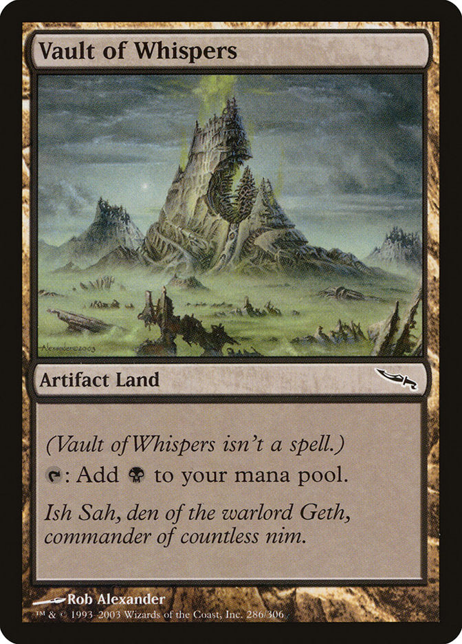 Vault of Whispers [Mirrodin] | Tables and Towers