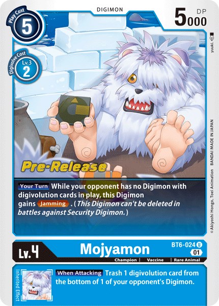 Mojyamon [BT6-024] [Double Diamond Pre-Release Cards] | Tables and Towers