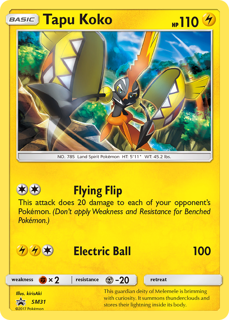 Tapu Koko (SM31) [Sun & Moon: Black Star Promos] | Tables and Towers