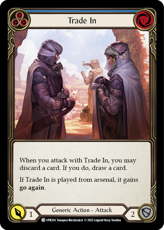 Trade In (Blue) [UPR214] (Uprising)  Rainbow Foil | Tables and Towers