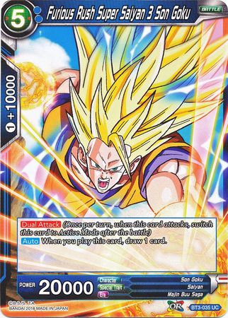 Furious Rush Super Saiyan 3 Son Goku (BT3-035) [Cross Worlds] | Tables and Towers