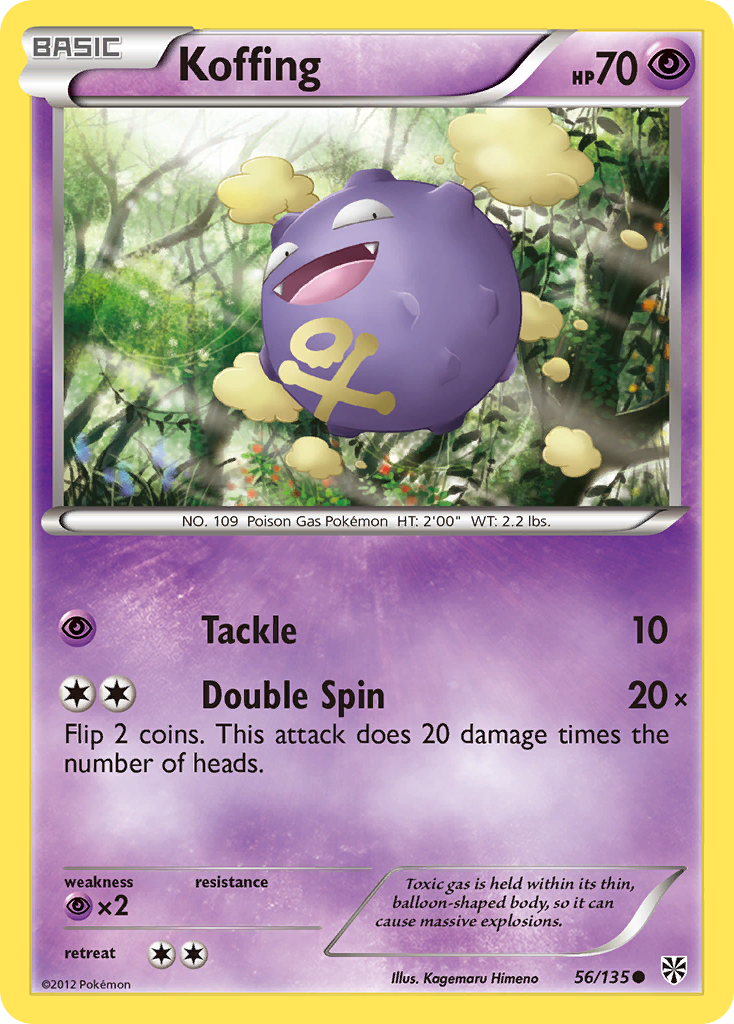 Koffing (56/135) [Black & White: Plasma Storm] | Tables and Towers