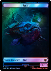 Fish // Alien Salamander Double-Sided Token (Surge Foil) [Doctor Who Tokens] | Tables and Towers