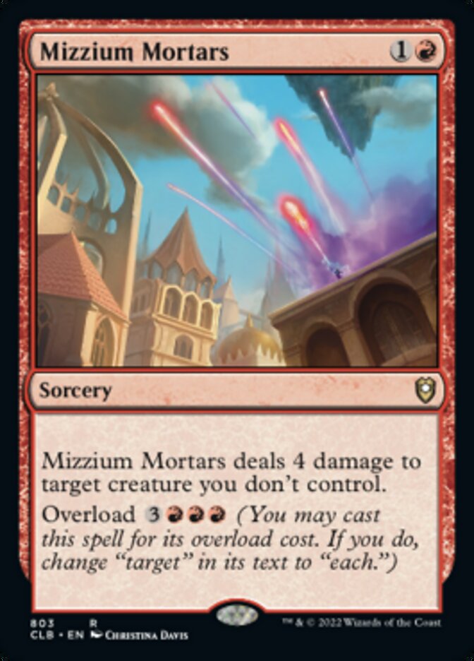 Mizzium Mortars [Commander Legends: Battle for Baldur's Gate] | Tables and Towers