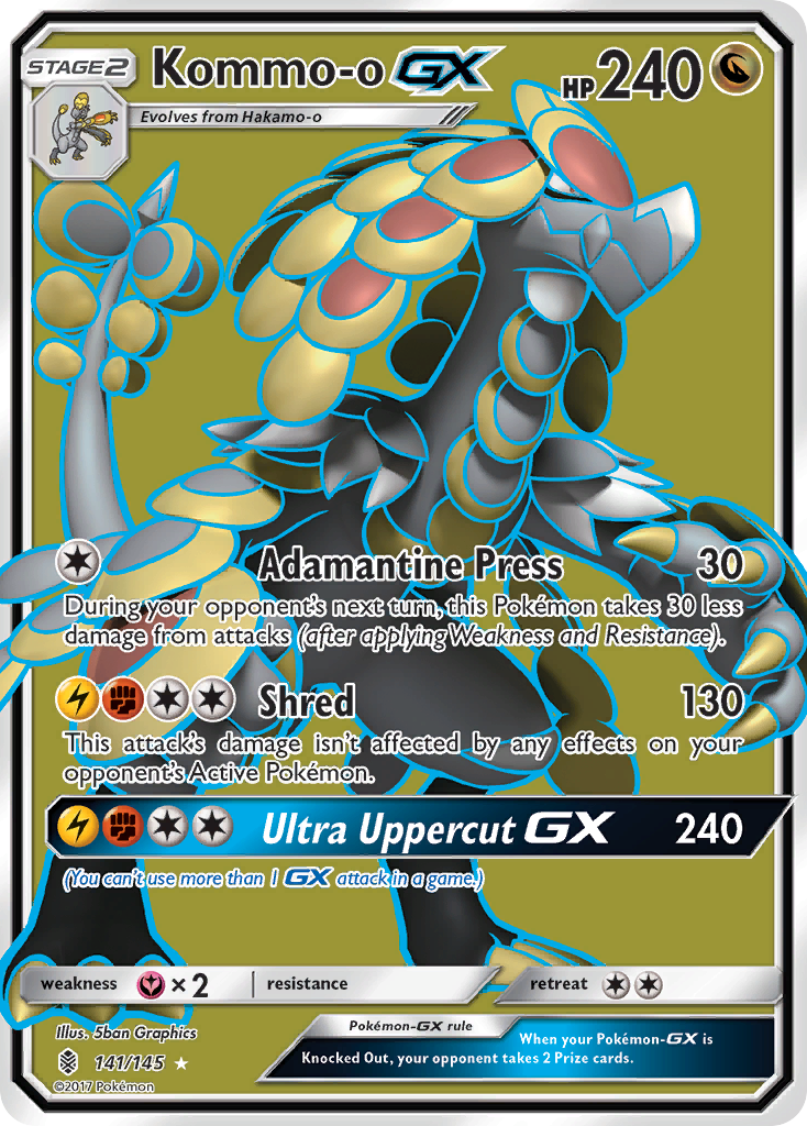 Kommo-o GX (141/145) [Sun & Moon: Guardians Rising] | Tables and Towers