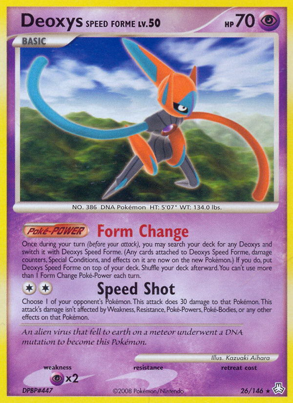 Deoxys Speed Forme (26/146) [Diamond & Pearl: Legends Awakened] | Tables and Towers