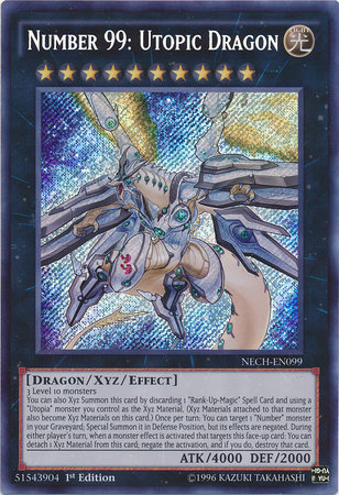 Number 99: Utopic Dragon [NECH-EN099] Secret Rare | Tables and Towers