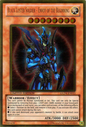 Black Luster Soldier - Envoy of the Beginning [GLD4-EN013] Gold Rare | Tables and Towers