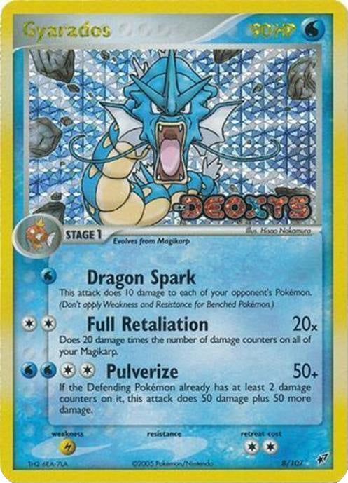 Gyarados (8/107) (Stamped) [EX: Deoxys] | Tables and Towers