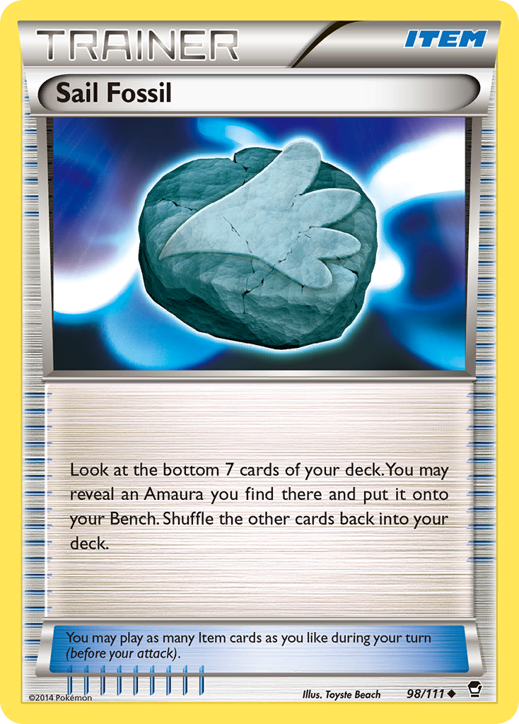 Sail Fossil (98/111) [XY: Furious Fists] | Tables and Towers