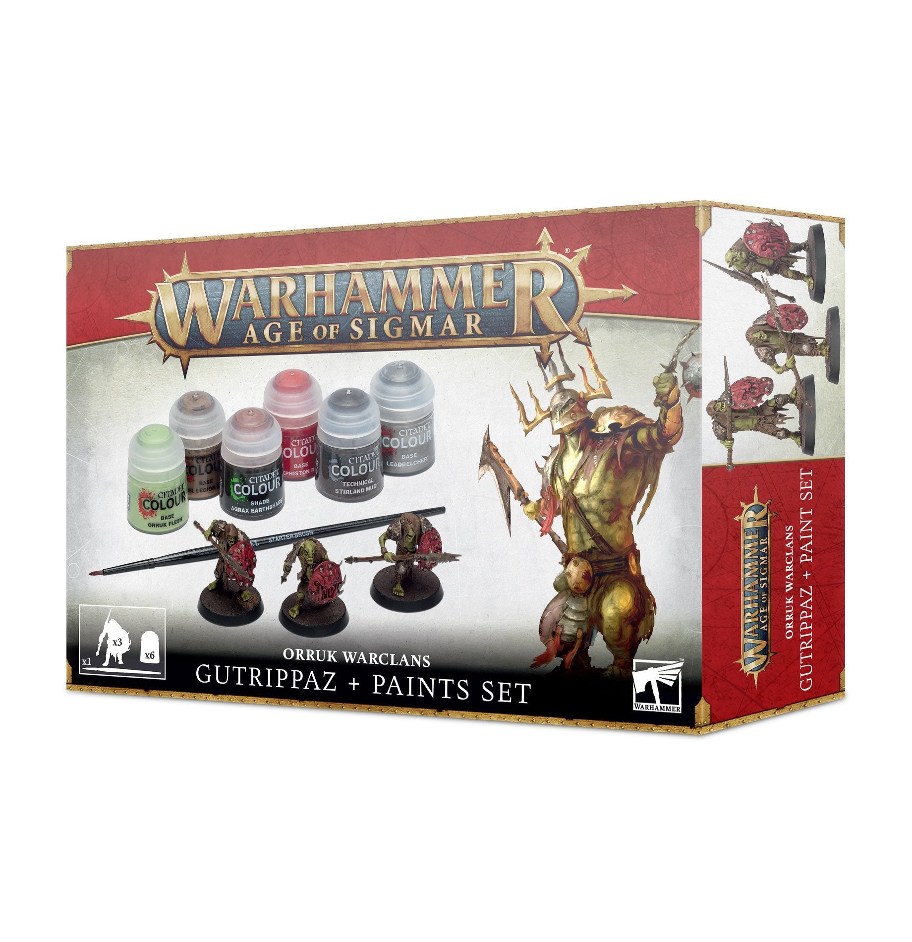 Orruk Warclans Gutrippaz + Paints Set | Tables and Towers