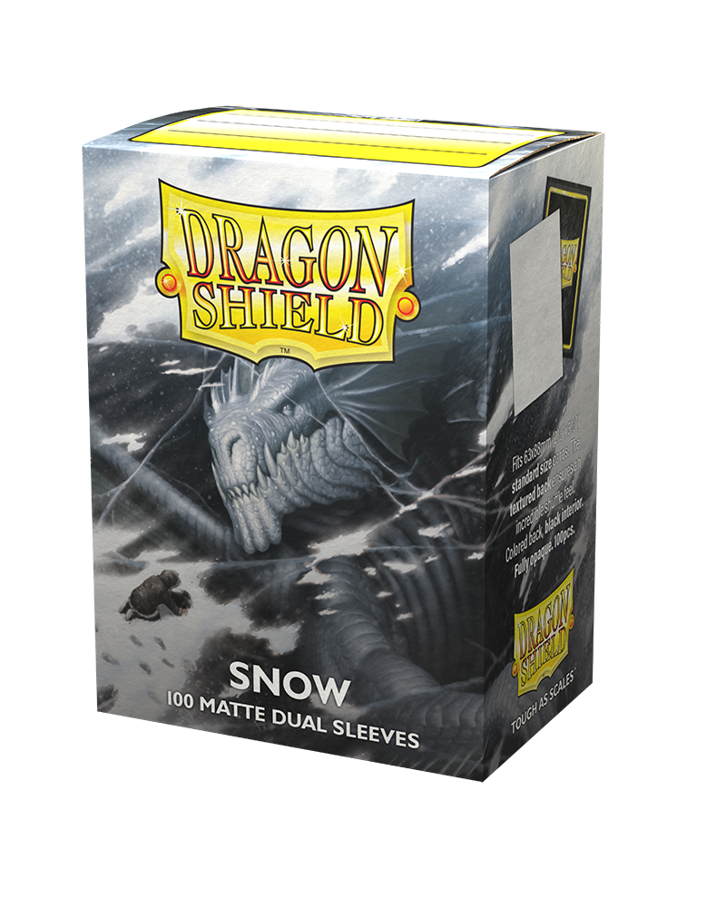 Dragon Shield Sleeves: Standard Matte Snow (Box of 100) | Tables and Towers