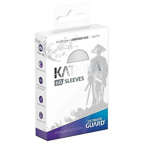 Ultimate Guard Katana White Sleeves 60 count Japanese Size | Tables and Towers